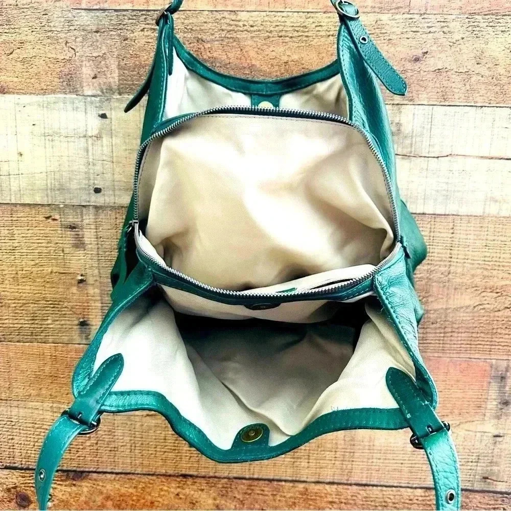 NWOT American Leather Co. Hunter Green Shoulder Bag - Picture 5 of 14